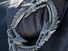 Three Headed Dragon Brooch 3d printed Close up reference photo