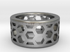 Straight Edge Honeycomb Ring Sizes 10 - 13 3d printed 