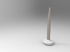 Candlestick/ vase 3d printed with candle