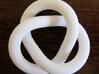 Trefoil knot 3d printed IRL, 3-fold symmetry.