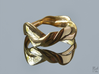 Smooth Weave Ring 3d printed 