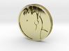 Pyre Coin Sun Gold 3d printed 
