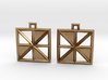 Square Alcove Earrings 3d printed 
