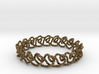 Chain stitch knot bracelet (Twisted square) 3d printed 