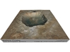 Meteor Crater Map, Arizona: 8 Inch 3d printed 