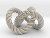 Trefoil knot (Rope with detail) 3d printed 