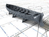 1/72 Scale Royal Navy 32ft Cutter x1 3d printed 3d render showing set detail