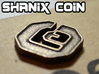Shanix Coin 3d printed Polished Bronze Steel Print