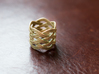 Tall woven ring - Size 7 1/2 3d printed 
