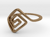 Square Spiral Ring 3d printed 