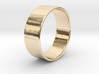 Band Ring  - 14K Rose Gold Plated 3d printed 