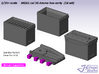 1/35+ M2A1 cal.50 Ammo Box Early type (18 set) 3d printed 