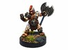 Dwarf Barbarian 3d printed Painted with acrylic paints and mounted on a one inch base.