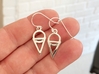 Dainty Geometric Earrings 3d printed 