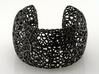 Rhizome Cuff 3d printed in black strong and & flexible