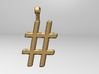 Hashtag Necklace 3d printed Hash-Tag Necklace