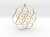 Flower of Life - Hollow Pendant 3d printed 