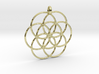 Flower of Life - Hollow Pendant 3d printed 