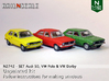SET Audi 50, VW Polo & VW Derby (N 1:160) 3d printed 