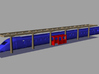 N Gauge Canopy Kit 3d printed Showing a train (Not included)