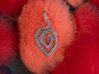 Fire swirl pendant 3d printed 