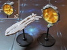 Space portals Full (2-4-6 pcs) - Fleet Commander 3d printed Hand-painted White plastic