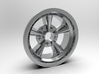 1:25 Front American Five Spoke Wheel 3d printed Render Version Shown