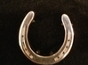 Horseshoe with integrated neclace guide 3d printed Front of Pendant