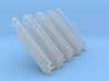 Z Scale Industrial Stairs 11 (4pc) 3d printed 