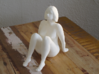Seated nude model 3d printed Photo 3D printed Model