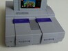 Solid SNES classi mini cartridge 3d printed Finished cartridge - painted and labeled