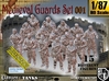 1/87 Medieval Guards Set001 3d printed 