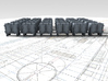 1/350 RN Ready Use Front Opening Lockers x30 3d printed 3d render showing product detail