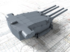1/700 Strasbourg 330 mm/50 (13") Guns w.Blast Bags 3d printed 3d render showing Turret II detail