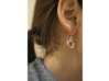 Mobius Earings 3d printed 