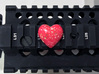 Rail_Badge_Heart 4 set 3d printed Painted and topcoated.
