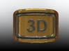 Gold Ring 3D  3d printed Top View