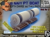 1/35 PT Boat Depth Charge w/ Rack Set001 3d printed 