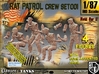 1/87 Rat Patrol Crew Set001 3d printed 