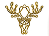 Celtic Knotted Reindeer Head Pendant/Ornament 3d printed 