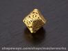 Steampunk Percentile 3d printed Gold Plated Glossy