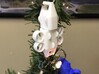 Keychain Ducted Fan Quadcopter 3d printed White Keychain being used as a Christmas tree ornament.  Key ring does not come with product.
