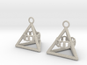 Pyramid triangle earrings serie 3 type 6 3d printed 