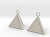 Pyramid triangle earrings type 16 3d printed 