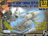 1/72 Torpedo Mk13 W Rack For PT Boat Set003 3d printed 