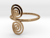 Celtic "life and death" double spiral ring 3d printed 