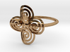 Celtic "life and death" quadruple spiral ring 3d printed 