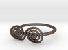 Celtic "life and death" turned spiral ring 3d printed 