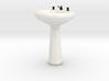 Dollhouse Miniature Pedestal Sink 'Finer Fare' 3d printed 