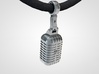 very detailed retro Microphone Pendant 3d printed microphone pendant3